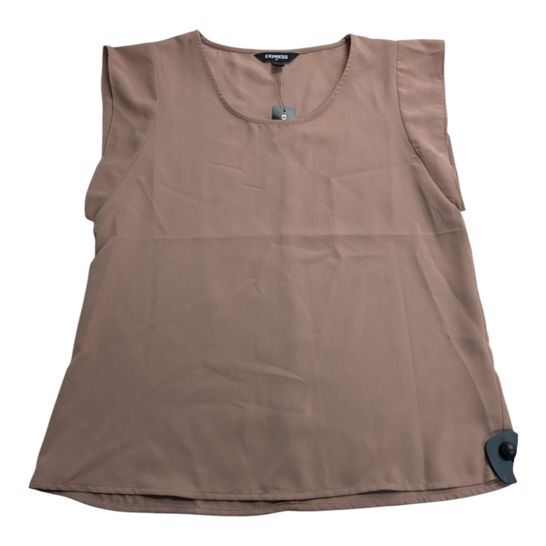 Top Sleeveless By Express In Beige, Size: Xs