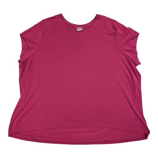 Athletic Top Short Sleeve By Athleta In Pink, Size: 1x