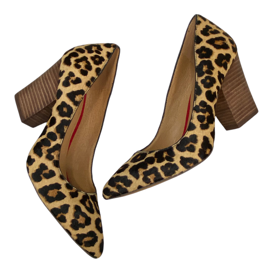 Shoes Heels Block By Crown Vintage In Animal Print, Size: 7.5