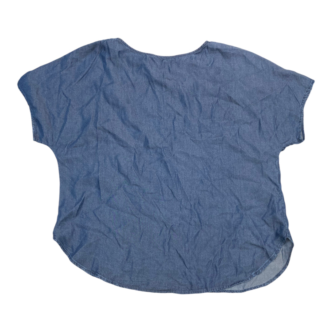 Top Short Sleeve By Anne Klein In Blue, Size: Xl