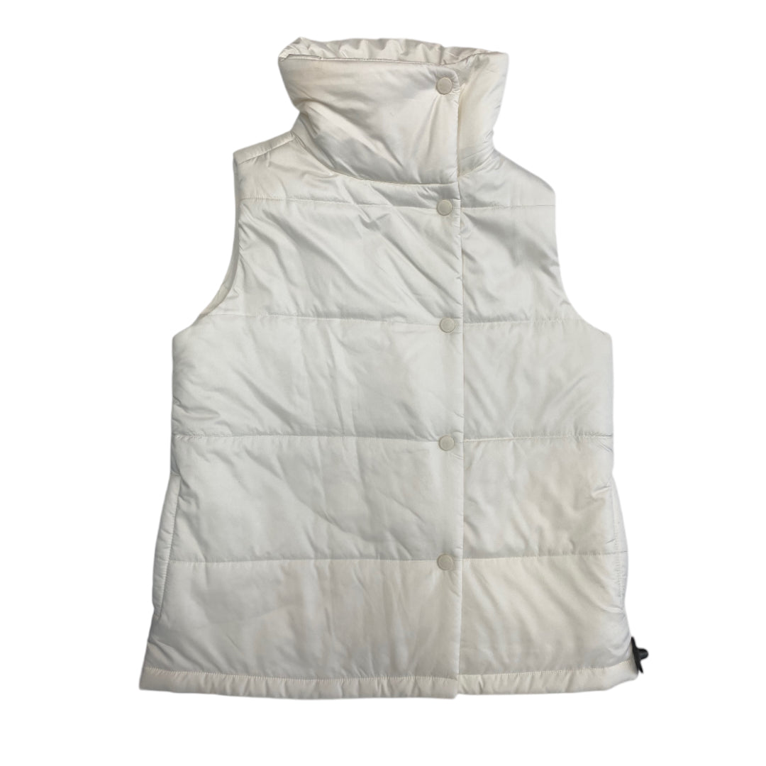 Vest Puffer & Quilted By Liz Claiborne In White, Size: S