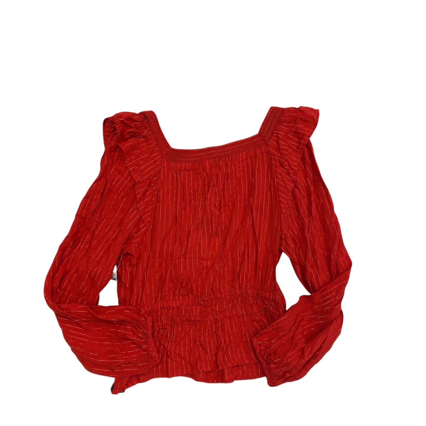 Top Long Sleeve By Universal Thread In Red, Size: M