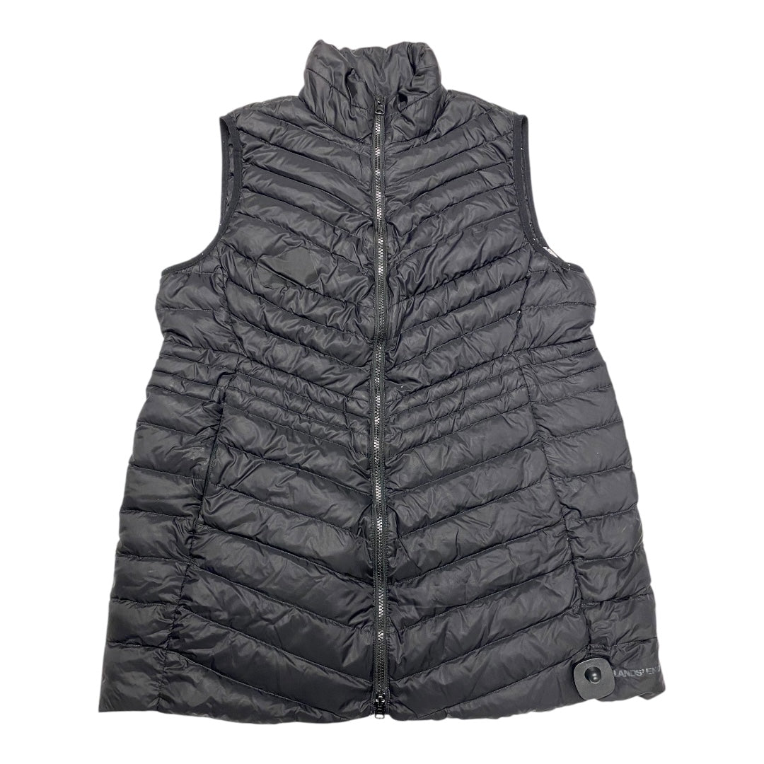 Vest Puffer & Quilted By Lands End In Black, Size: L