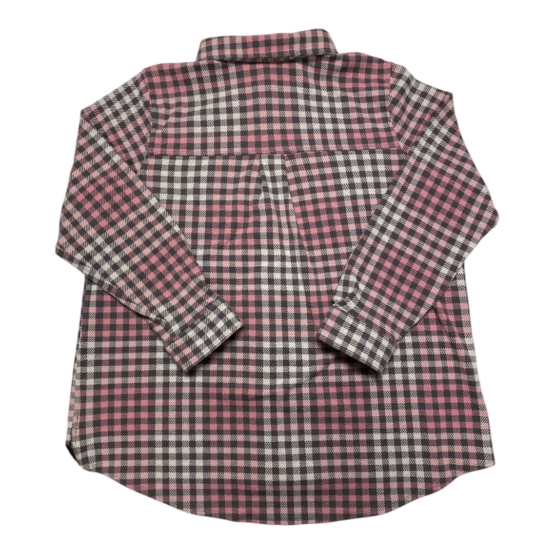 Top Long Sleeve By Duluth Trading In Plaid Pattern, Size: 1x