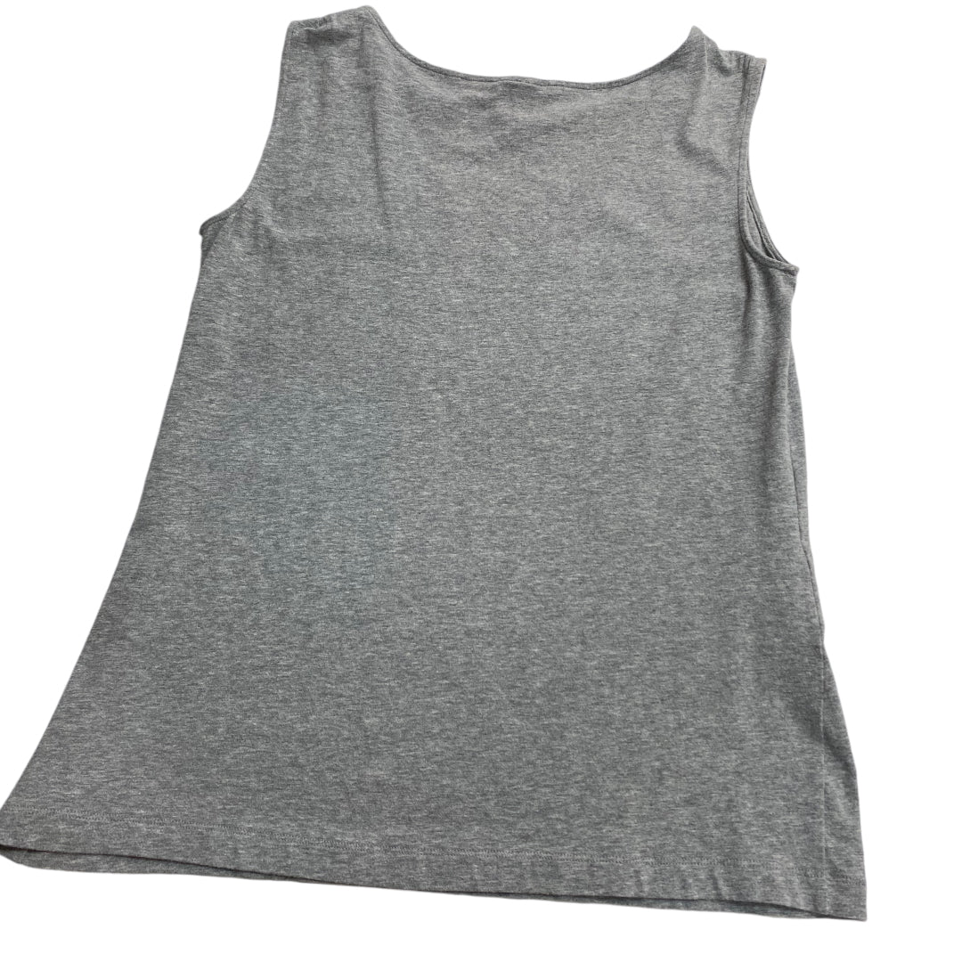 Top Sleeveless By Cabi In Black & Grey, Size: S