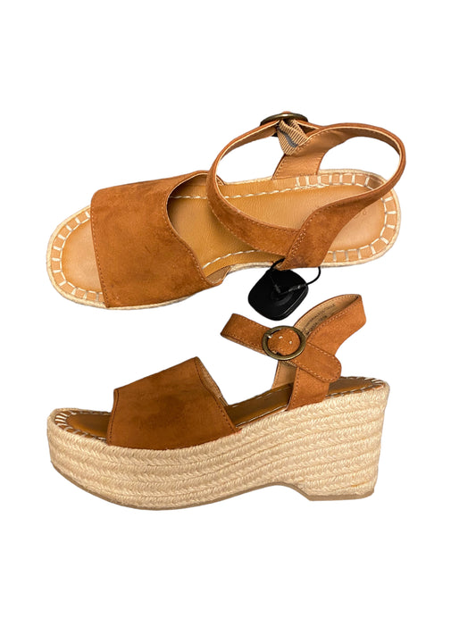 Sandals Heels Wedge By Universal Thread  Size: 7.5