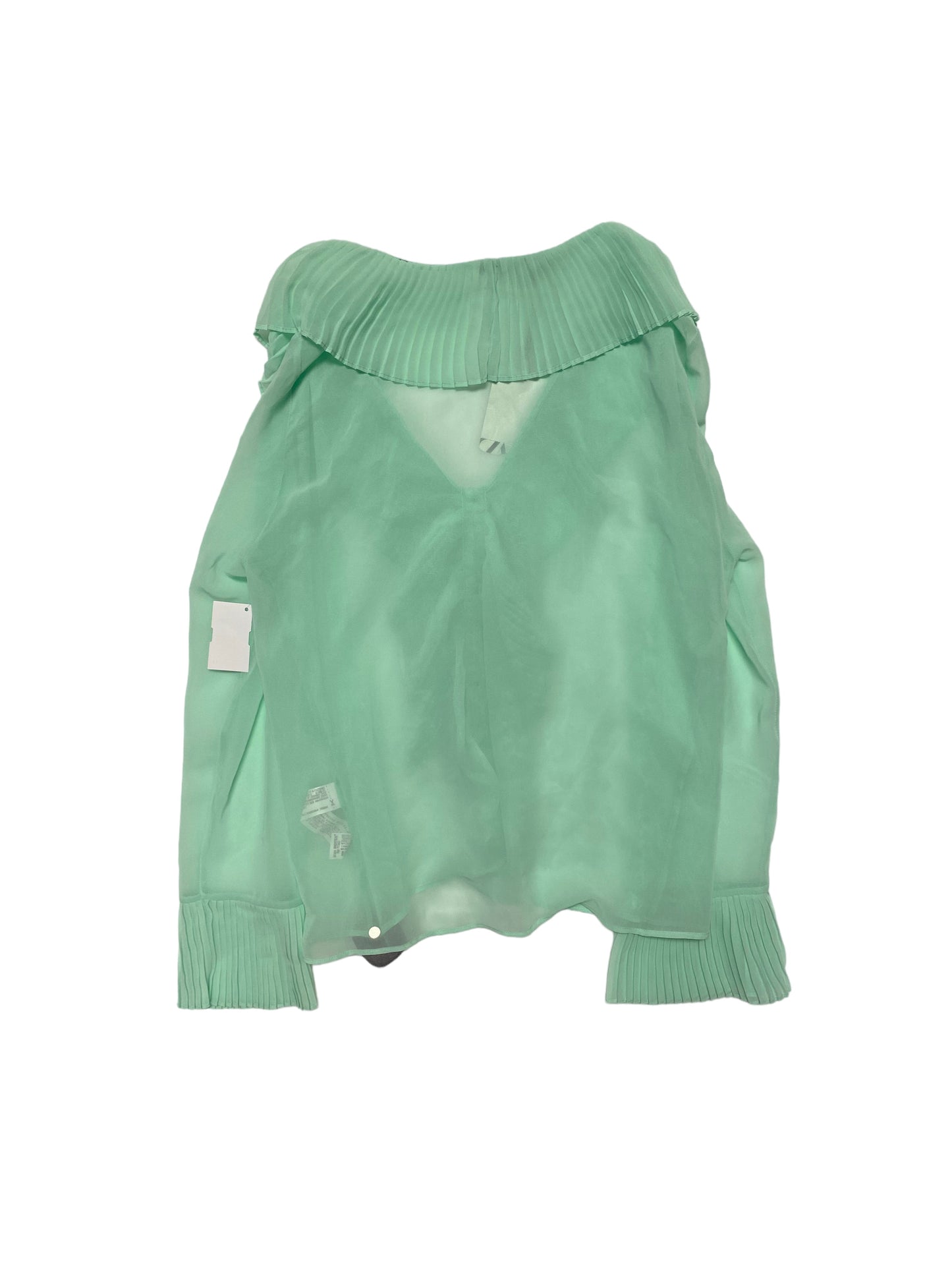 Green Top Long Sleeve Zara, Size S