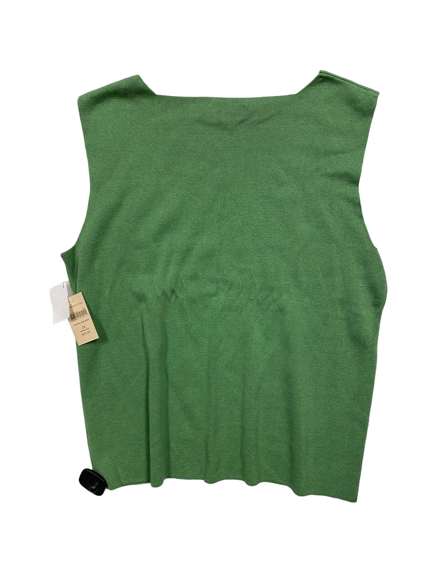 Green Top Sleeveless Coldwater Creek, Size 2x