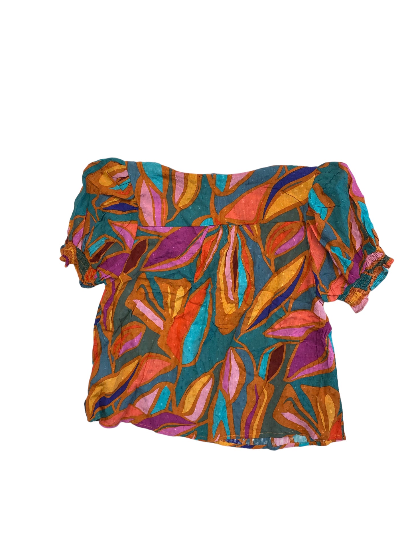 Multi-colored Top Short Sleeve Rachel Roy, Size M