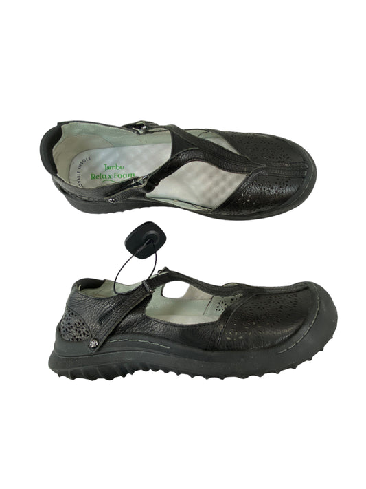 Black Shoes Flats Jambu, Size 9.5