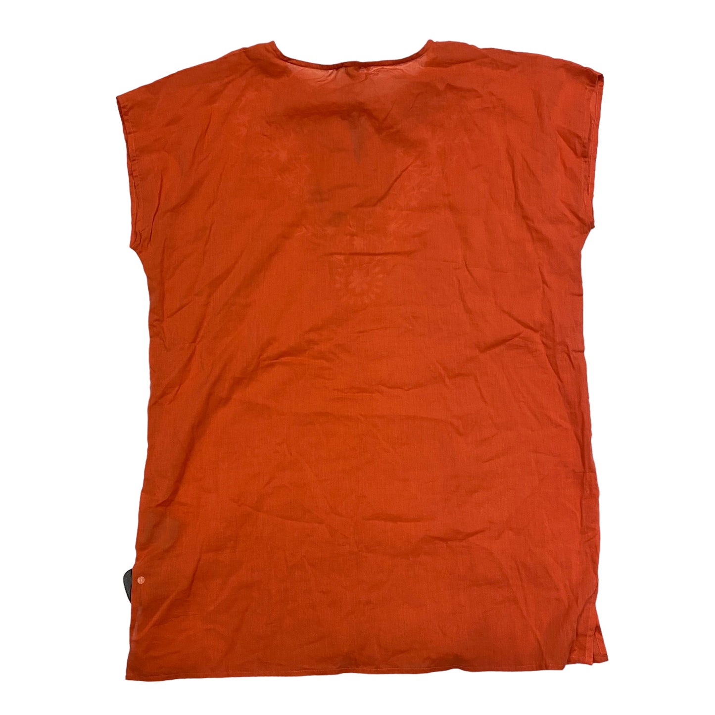 Orange Top Short Sleeve Cmc, Size Os
