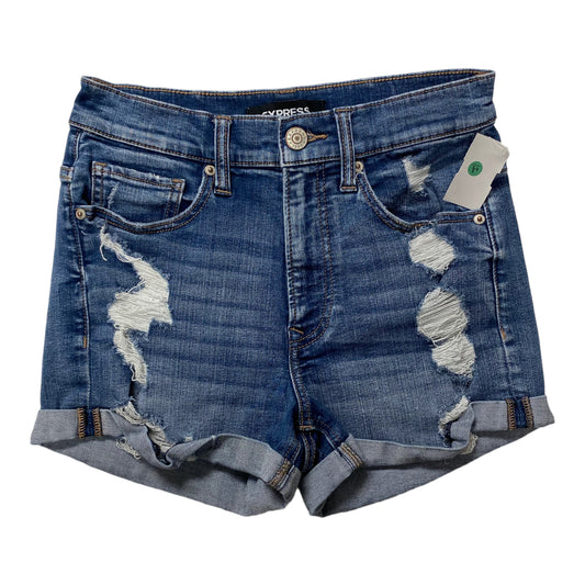 Blue Denim Shorts Express, Size 4