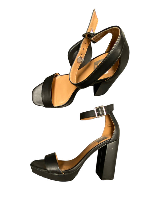 Black Sandals Heels Block Dolce Vita, Size 7.5