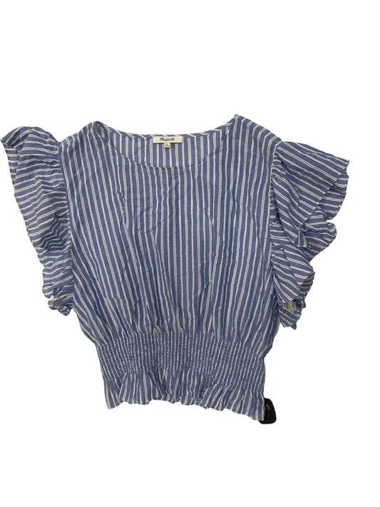 Striped Pattern Top Short Sleeve Madewell, Size M