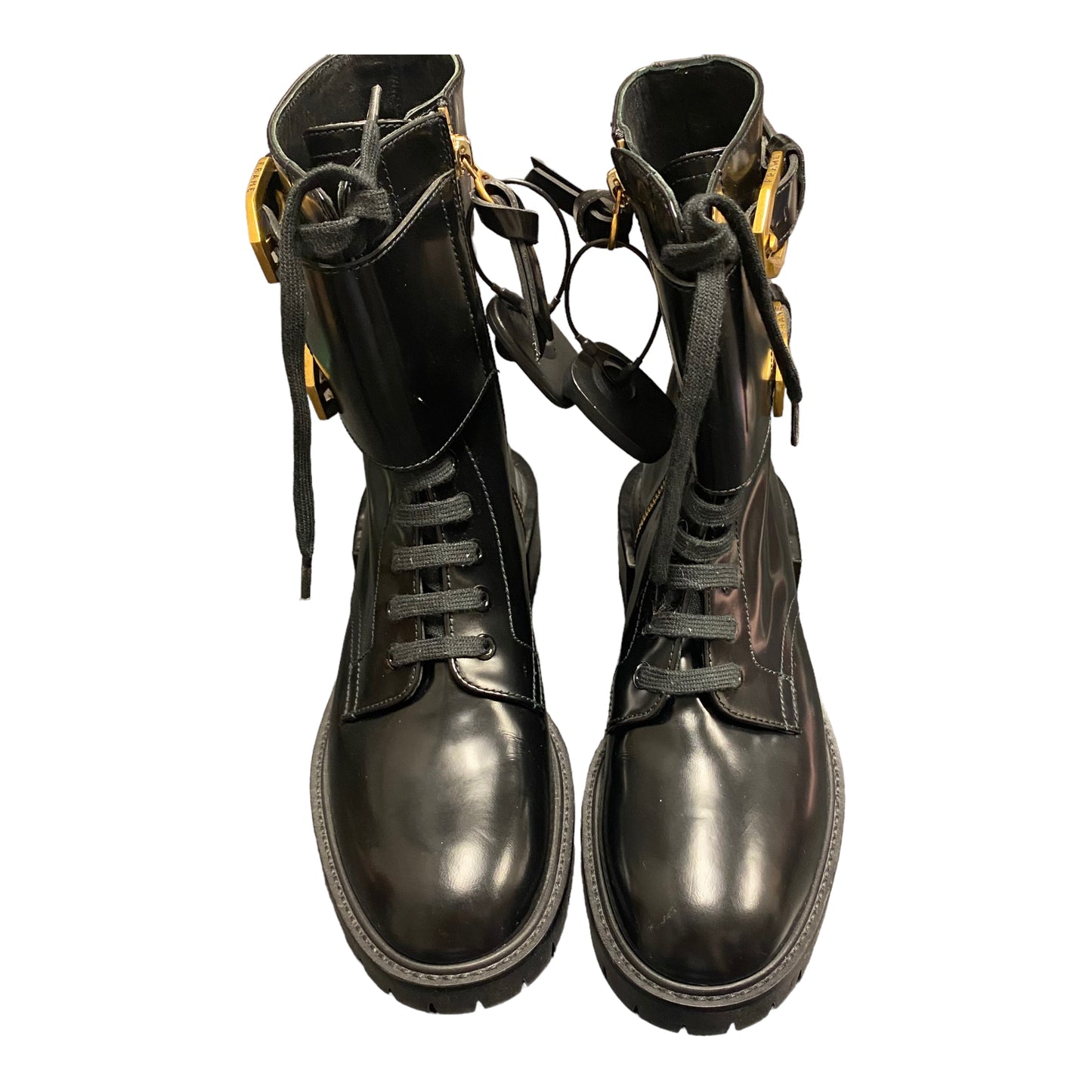 Black Boots Combat Frame, Size 5.5