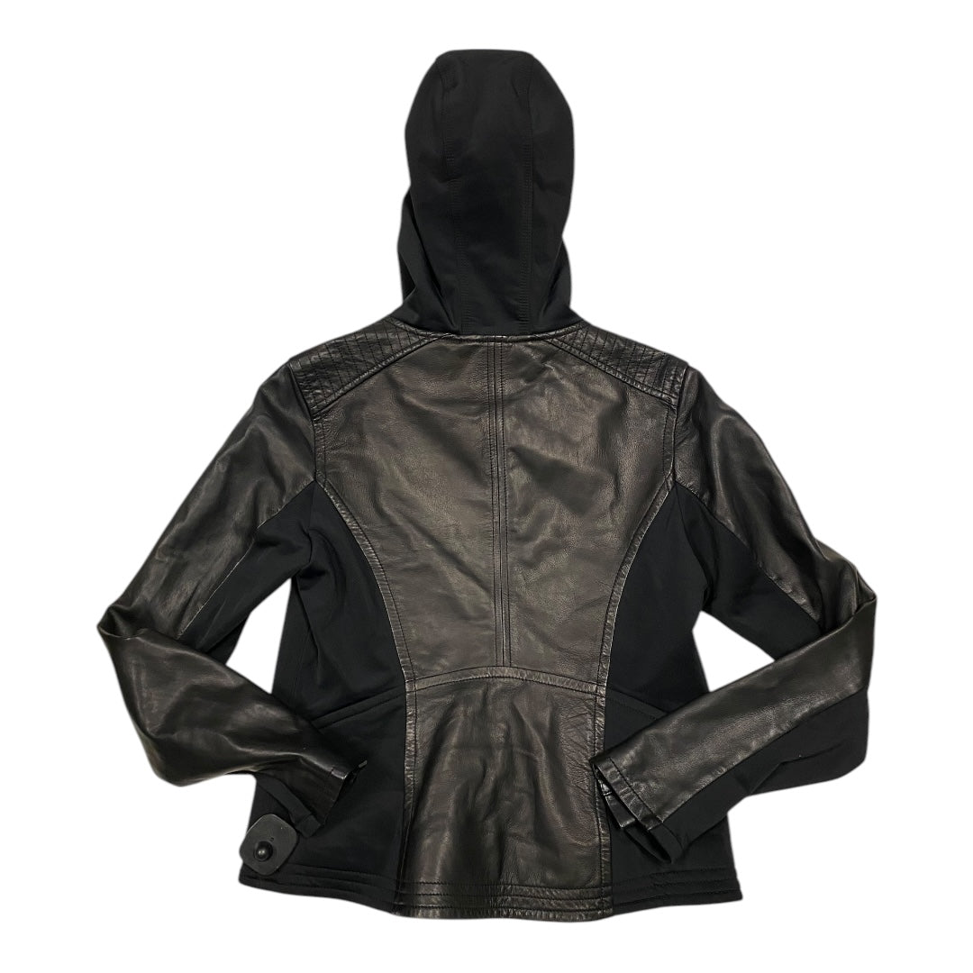 Jacket Moto By Athleta In Black, Size: S