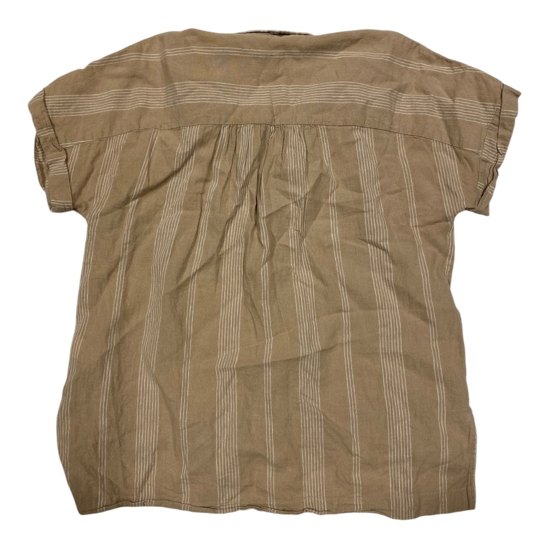 Top Short Sleeve By A New Day In Brown, Size: M