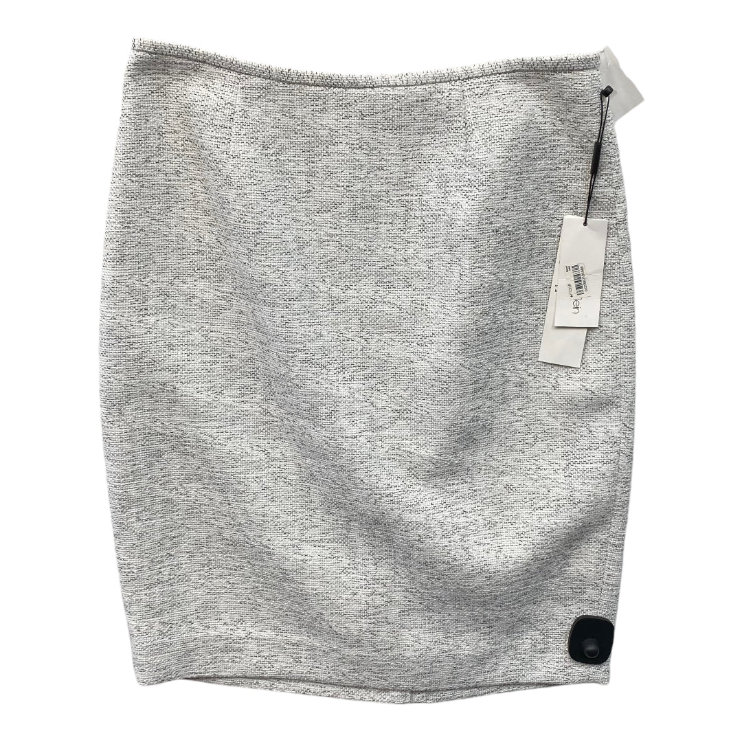 Skirt Mini & Short By Calvin Klein In Grey, Size: 8