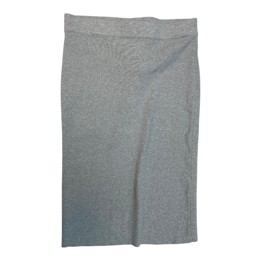 Skirt Midi By Nine West In Grey, Size: Xl