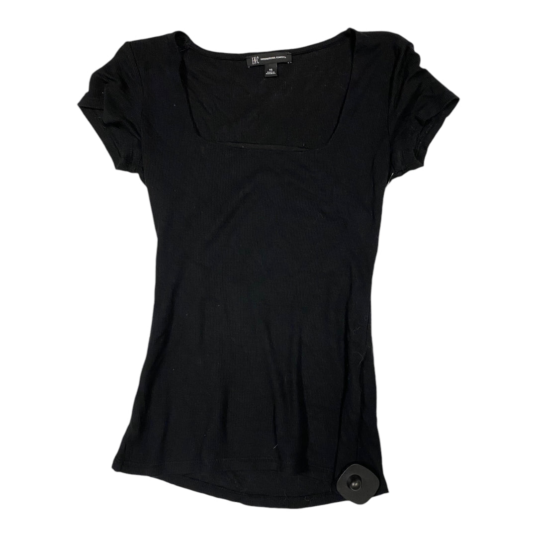 Top Short Sleeve By Inc In Black, Size: Xs