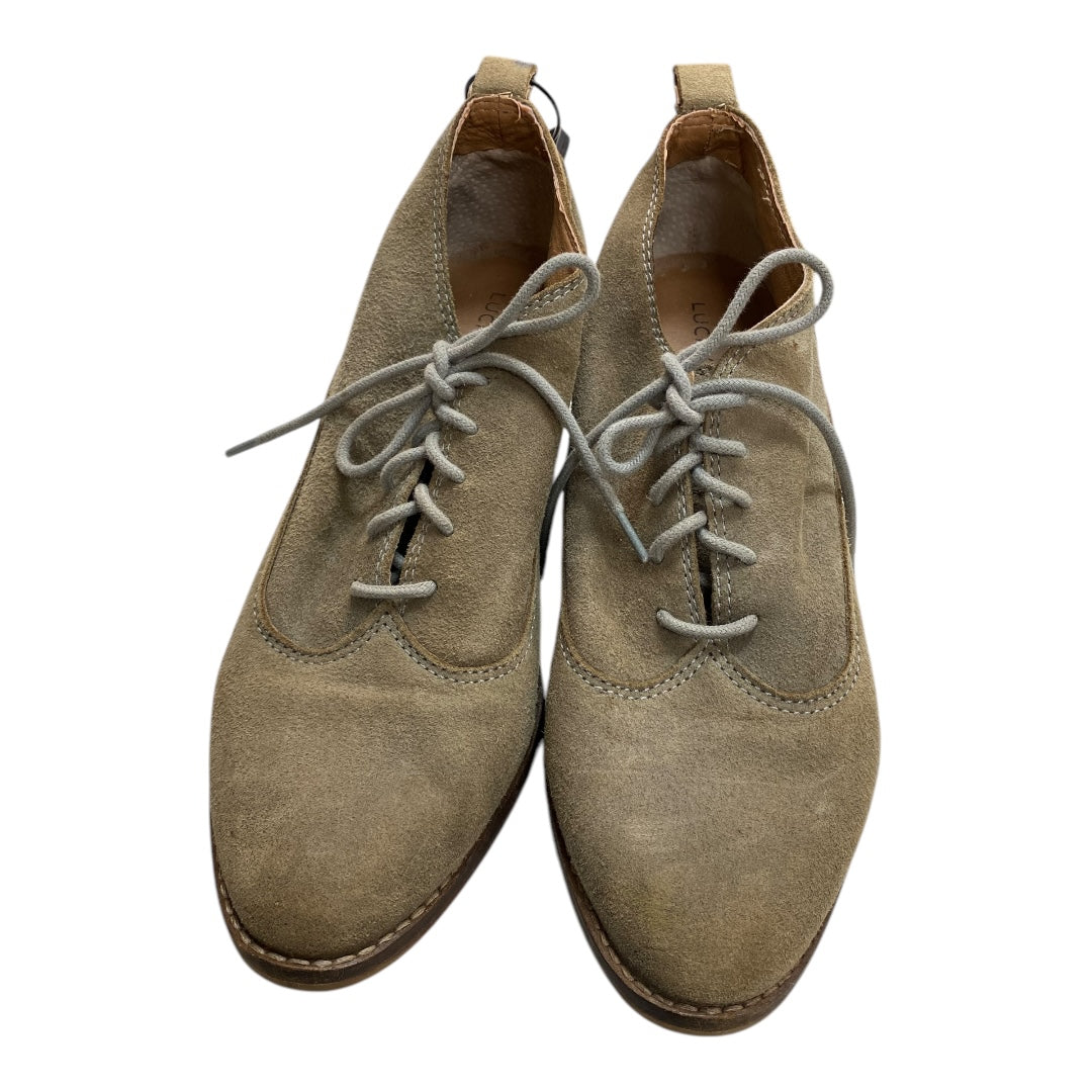 Shoes Heels Block By Lucky Brand In Green, Size: 8.5