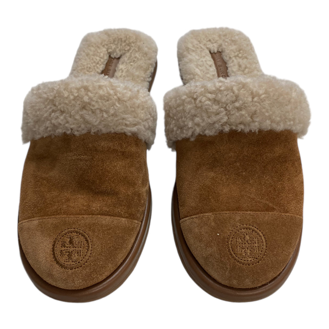 Slippers Designer By Tory Burch In Brown