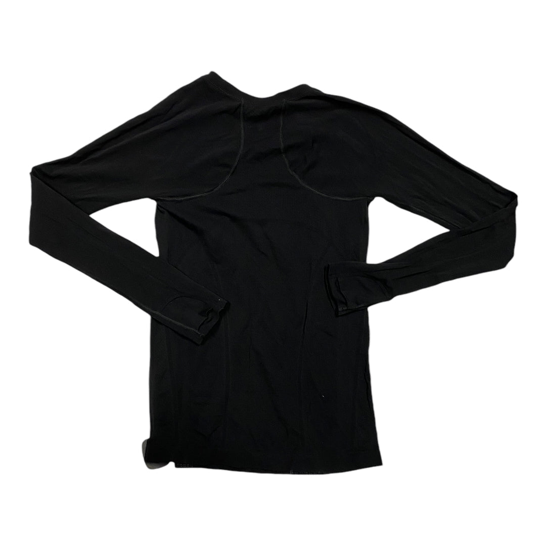 Athletic Top Long Sleeve Crewneck By Athleta In Black, Size: S