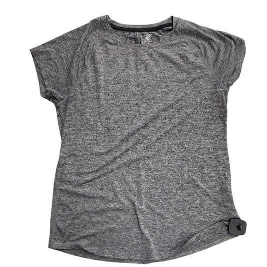 Athletic Top Short Sleeve By Champion In Grey, Size: M