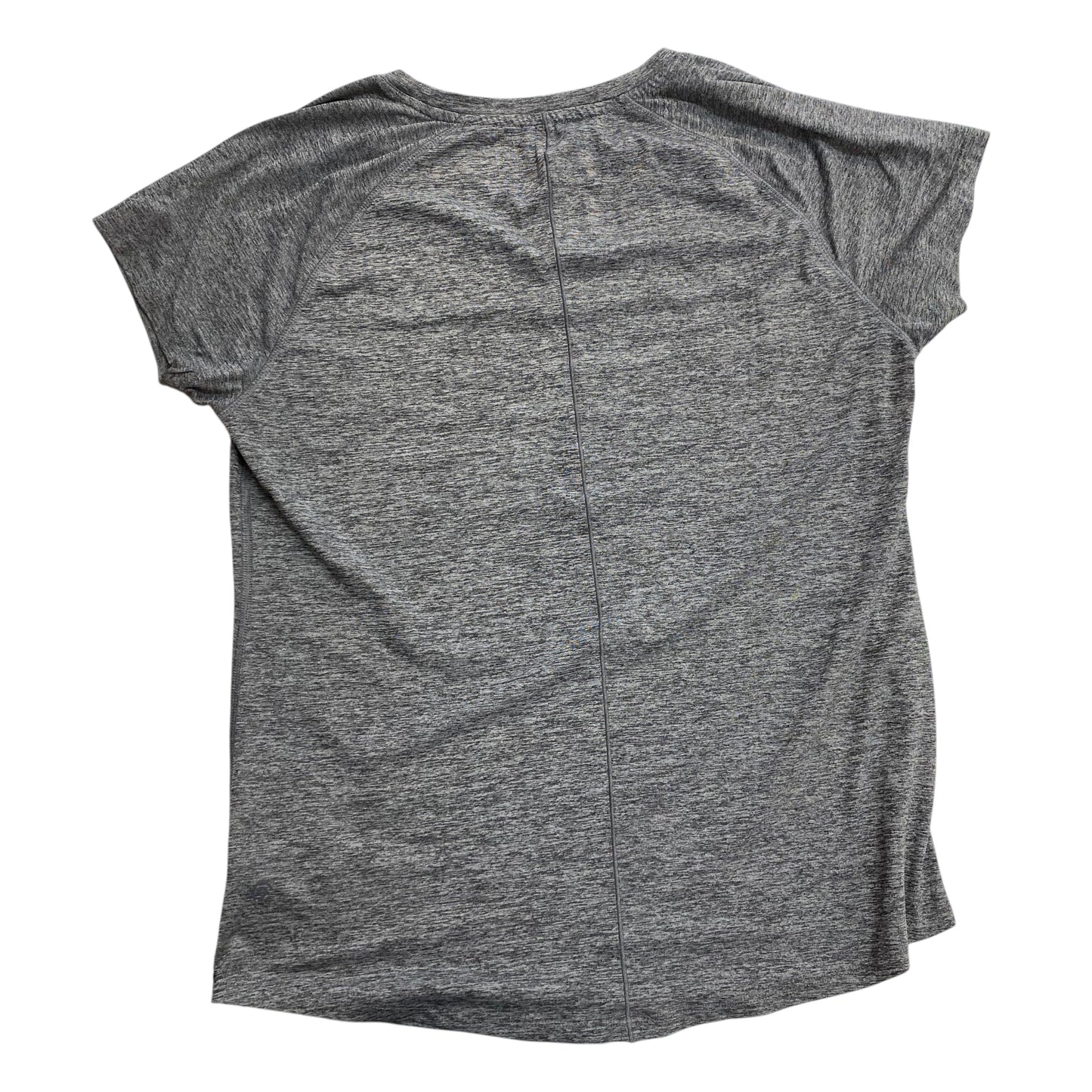 Athletic Top Short Sleeve By Champion In Grey, Size: M