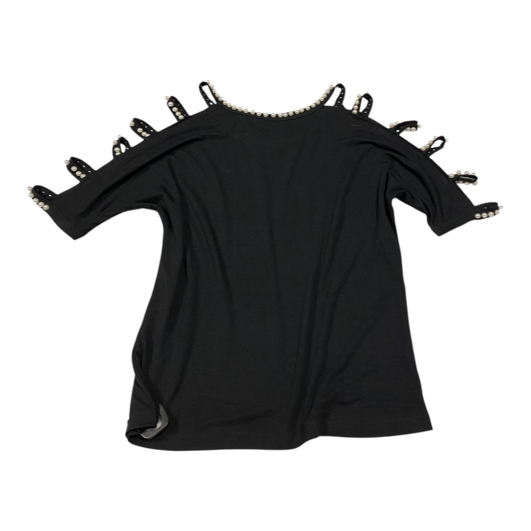 Top Short Sleeve By New York And Co In Black, Size: M