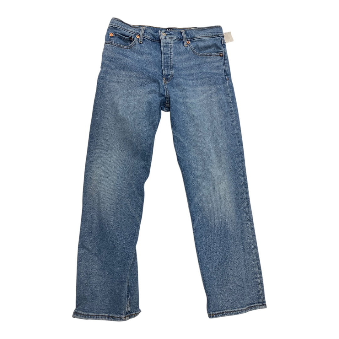 Jeans Straight By Gap In Blue Denim, Size: 8