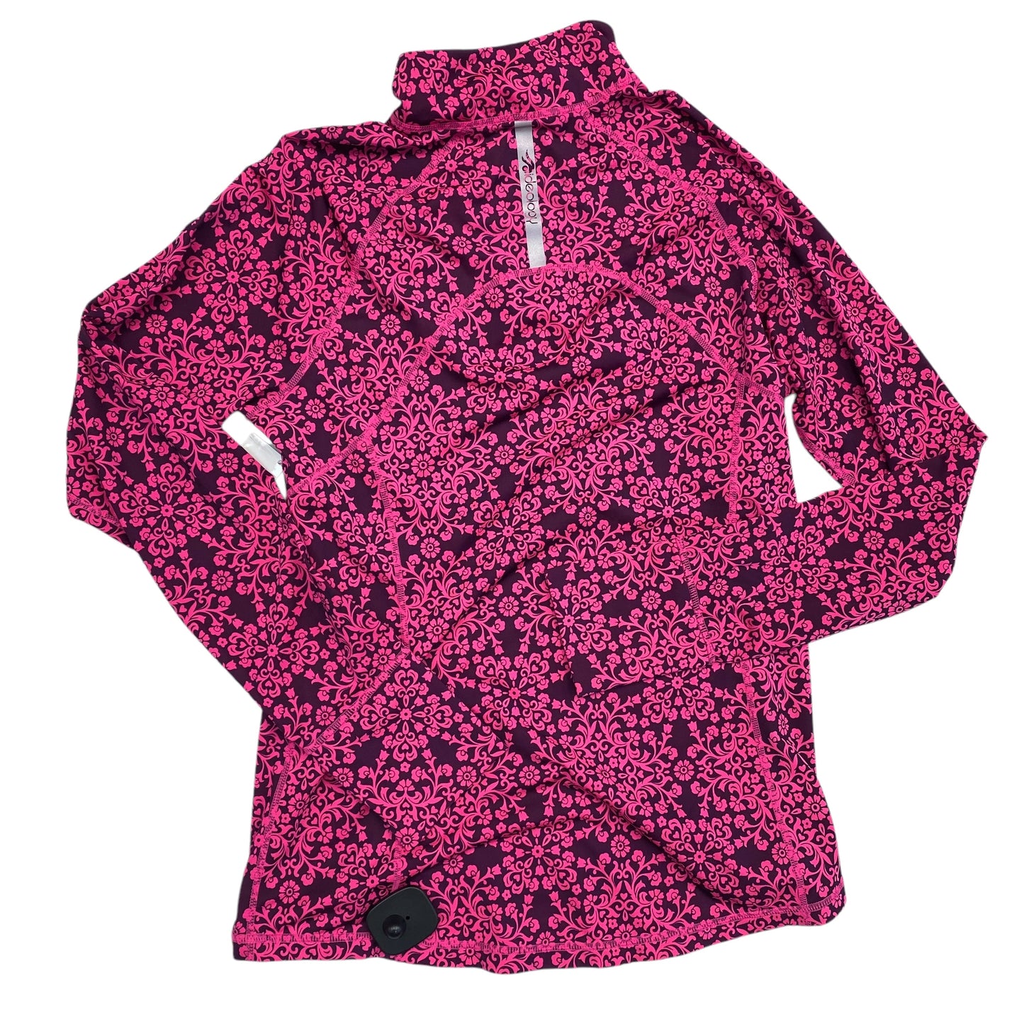 Athletic Top Long Sleeve Collar By Ideology In Pink & Purple, Size: M