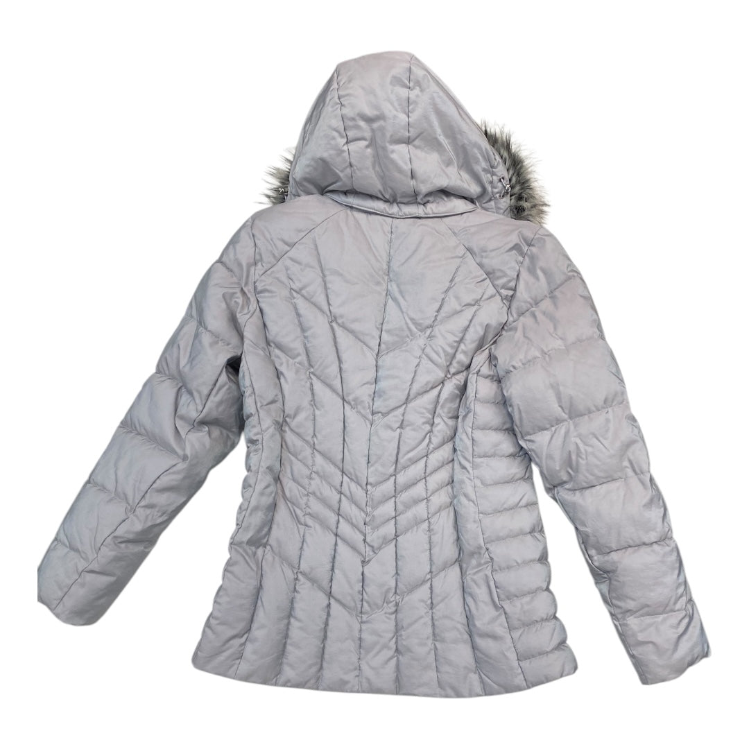 Coat Puffer & Quilted By Zero Xposure In Grey, Size: M