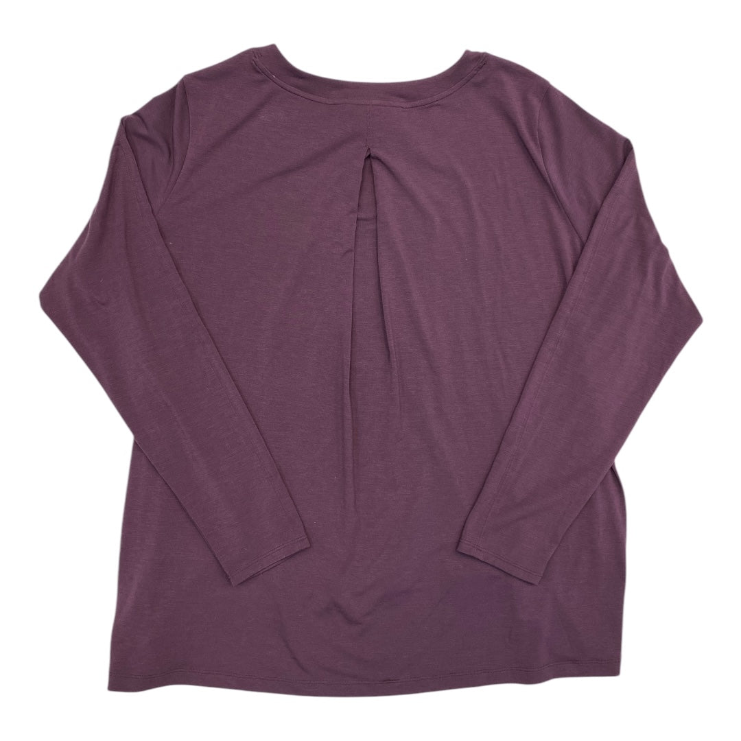 Athletic Top Long Sleeve Crewneck By Athleta In Purple, Size: M