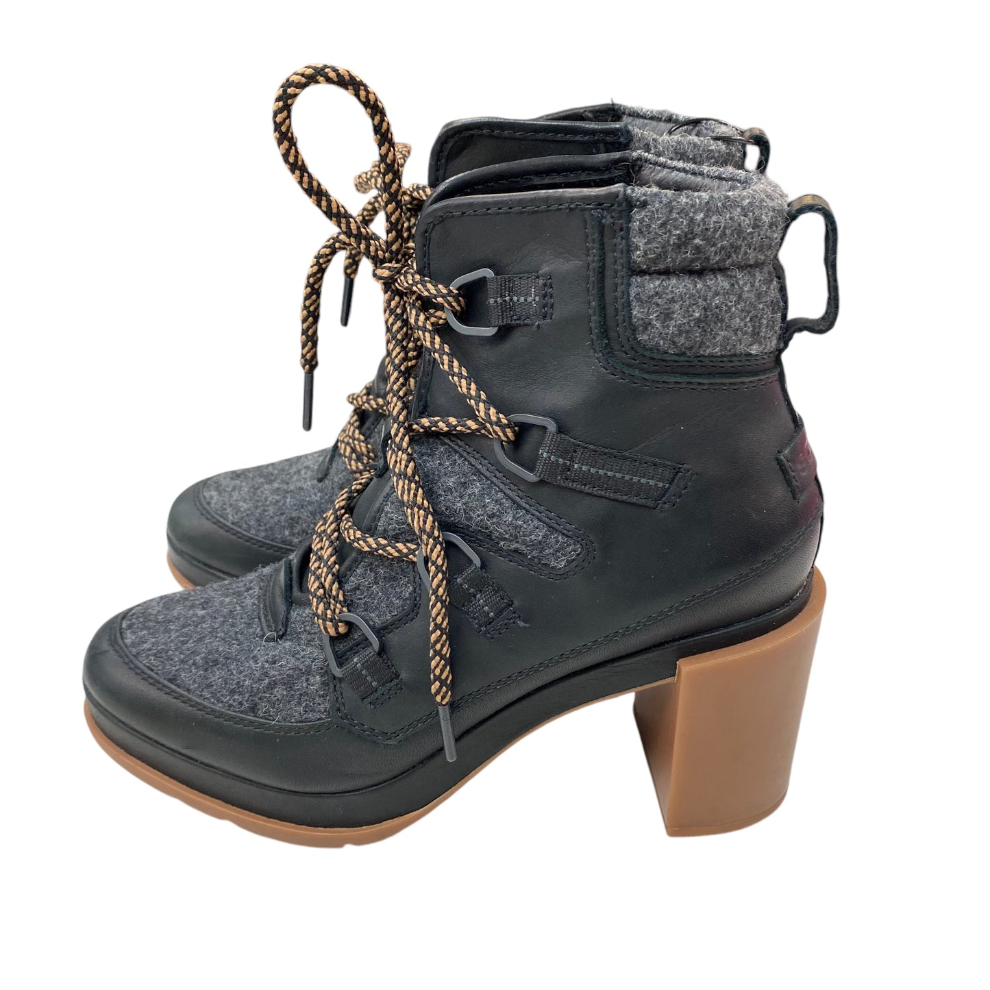 Boots Ankle Heels By Sorel In Grey, Size: 8.5