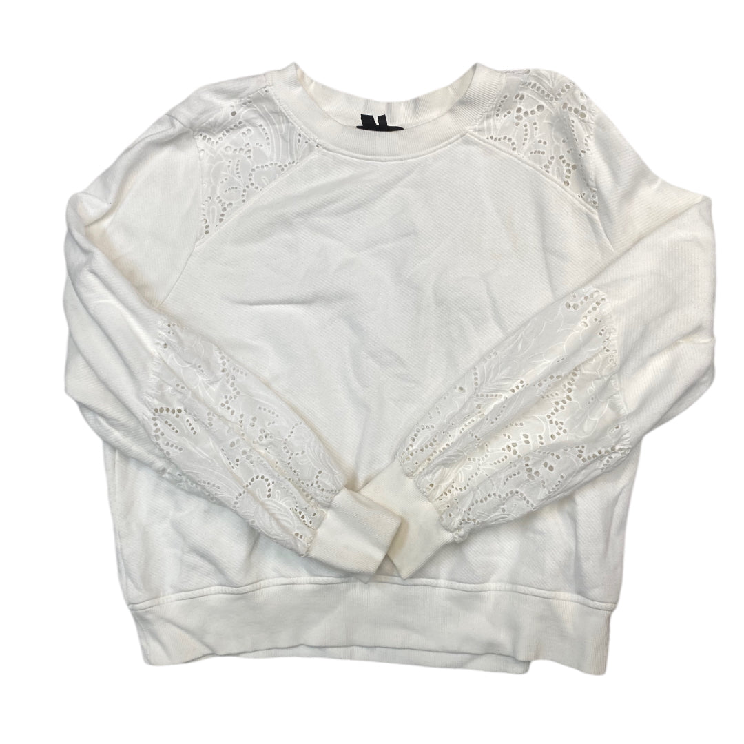 Top Long Sleeve By Paige In White, Size: Xl