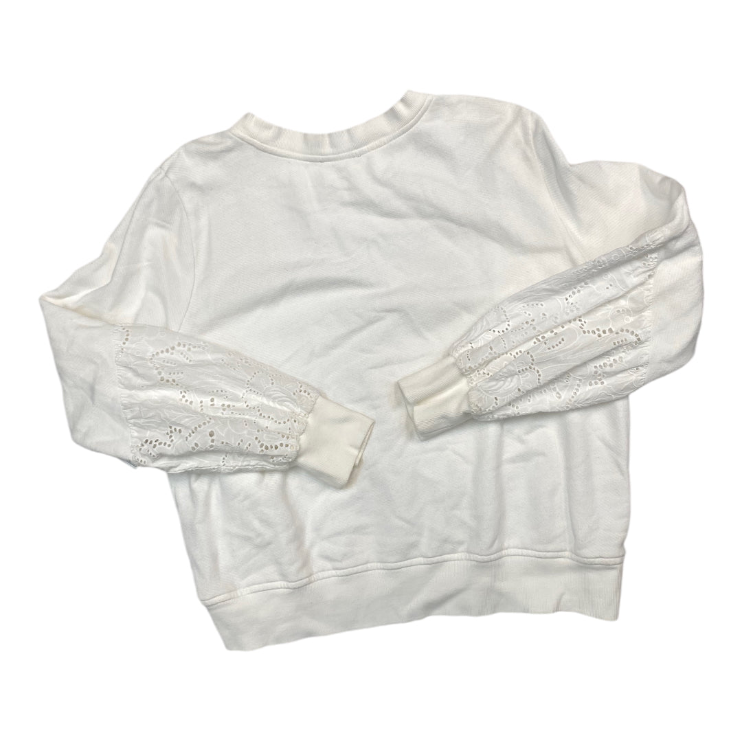 Top Long Sleeve By Paige In White, Size: Xl