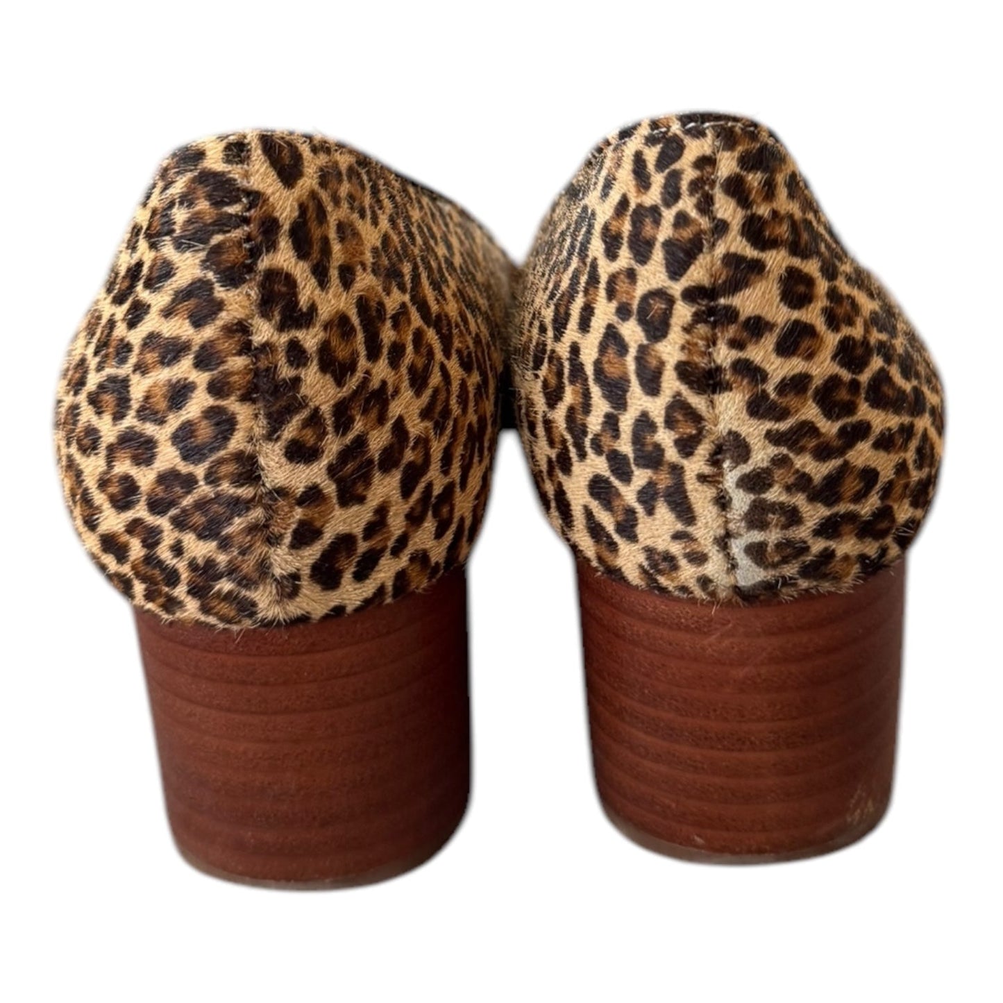 Shoes Heels Block By Crown Vintage In Animal Print, Size: 9