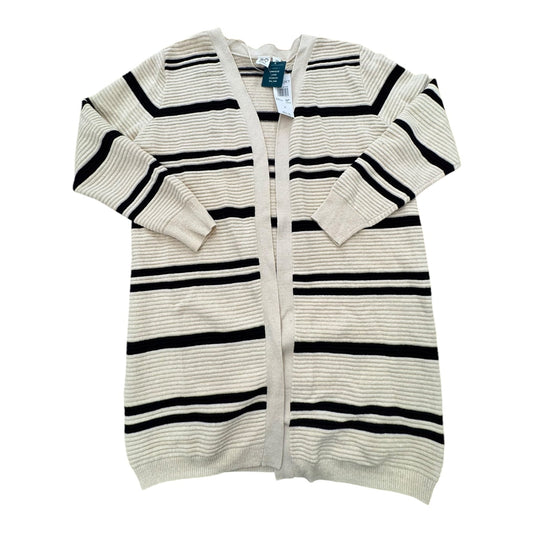 Sweater Cardigan By Roxy In Striped Pattern, Size: M