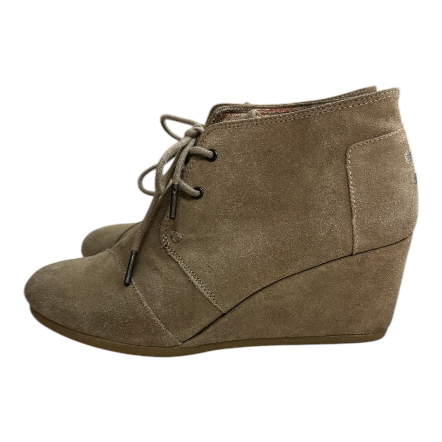 Boots Ankle Heels By Toms In Tan, Size: 9.5