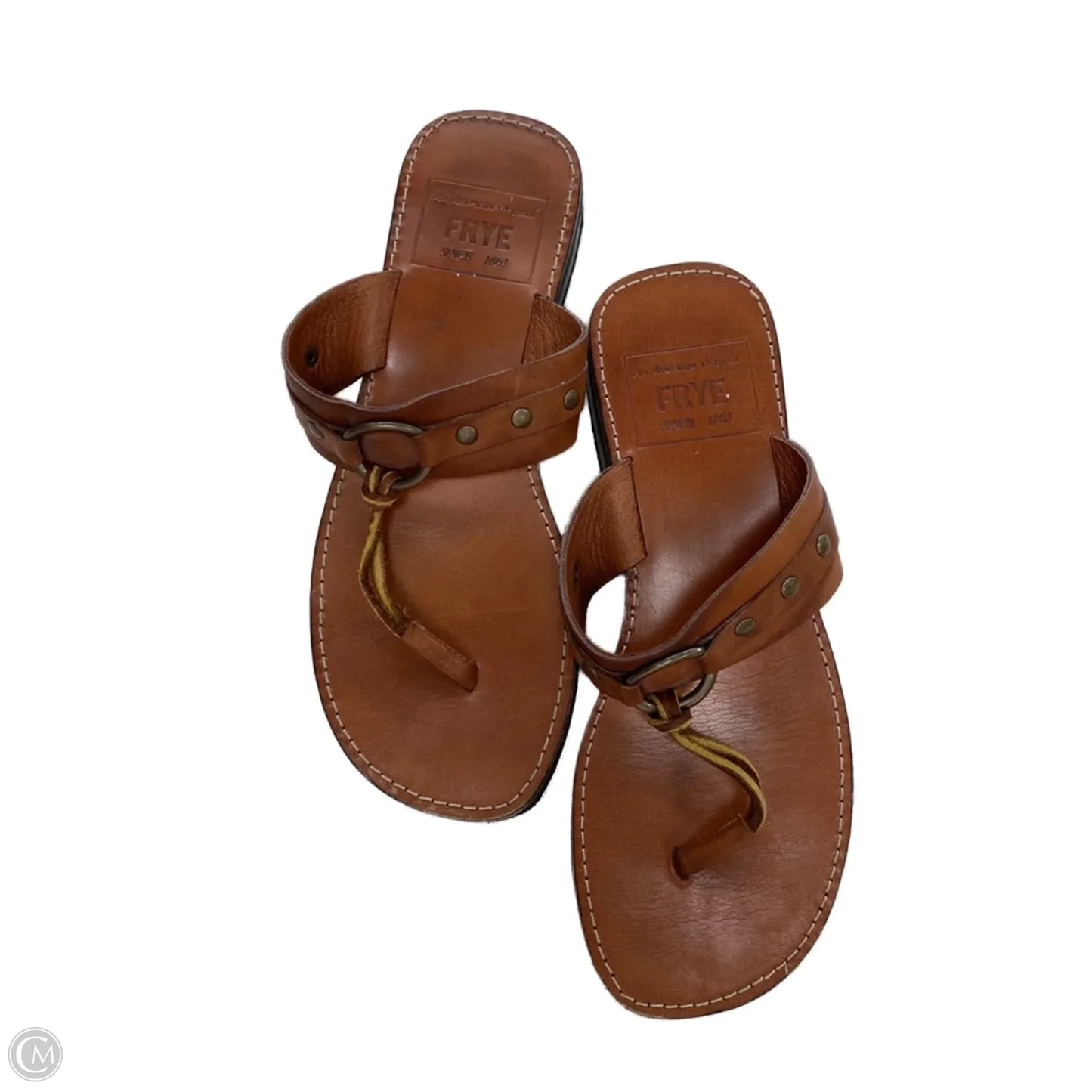 Sandals Designer By Frye In Brown, Size: 7