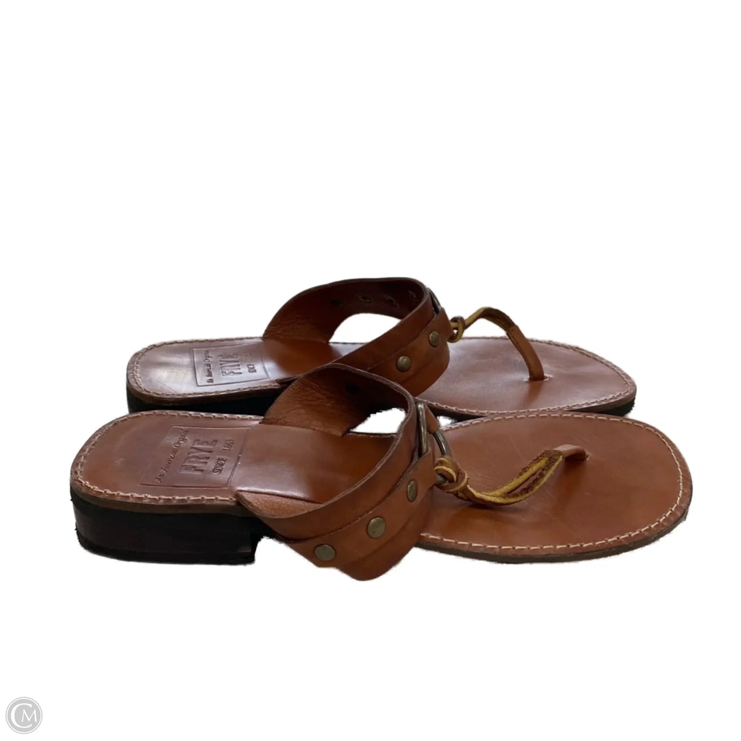 Sandals Designer By Frye In Brown, Size: 7