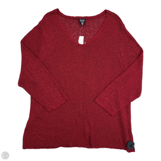 Sweater Designer By Eileen Fisher In Red, Size: 3x