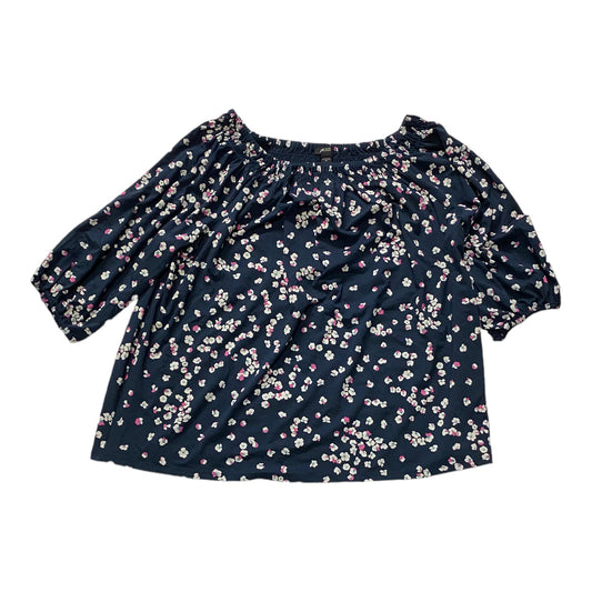 Floral Print Top 3/4 Sleeve J. Jill, Size Xl