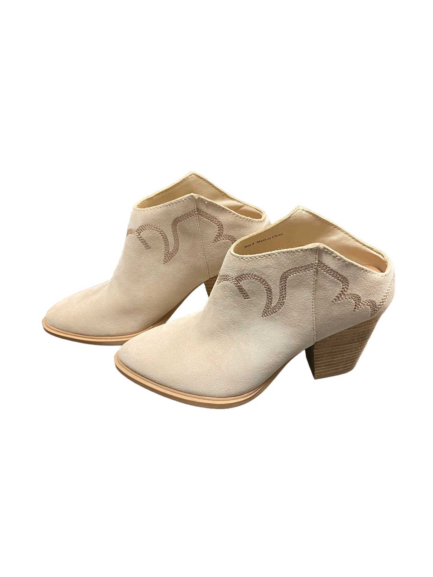 Boots Ankle Heels By Dolce Vita In Beige, Size: 6