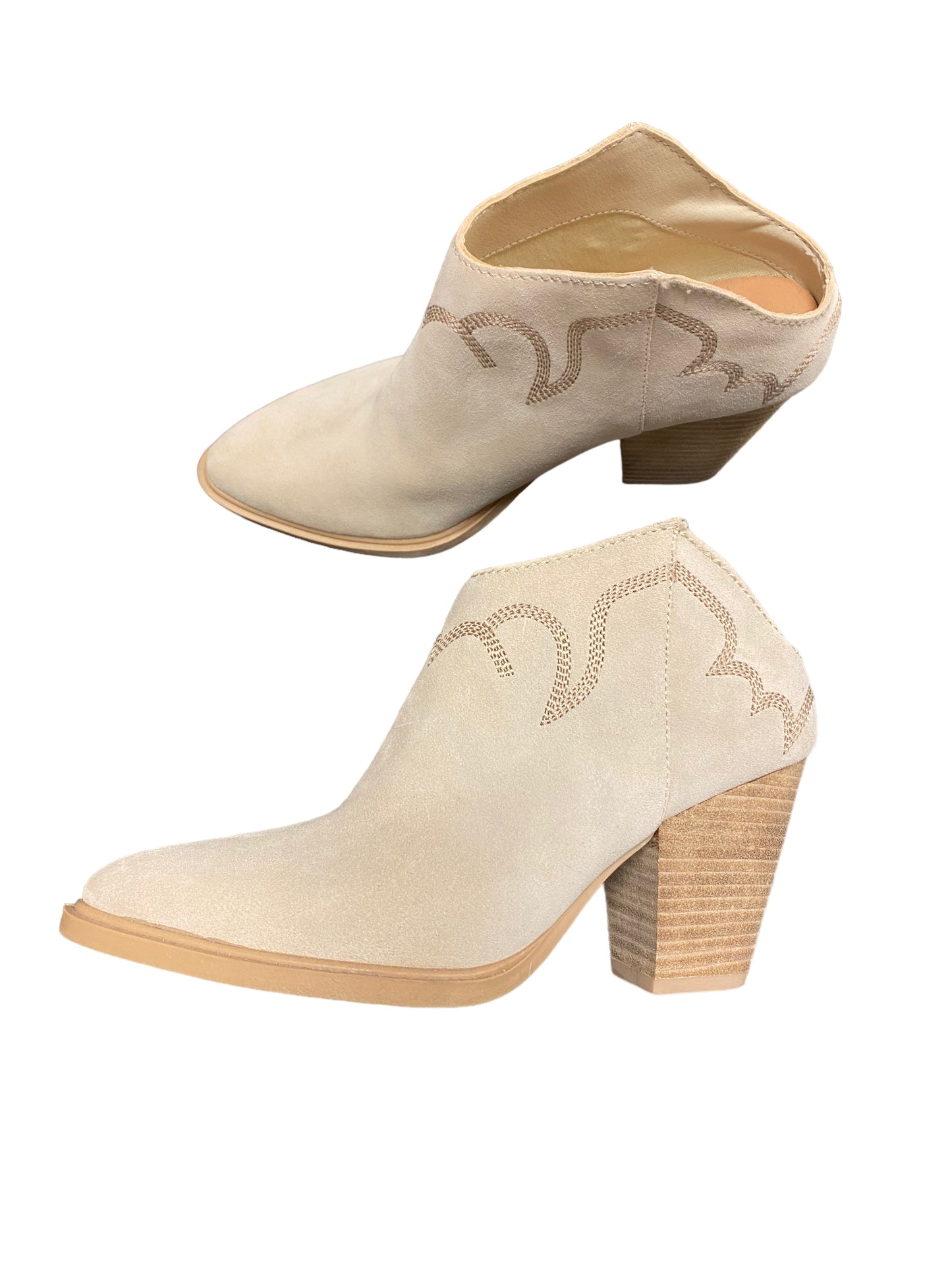 Boots Ankle Heels By Dolce Vita In Beige, Size: 6