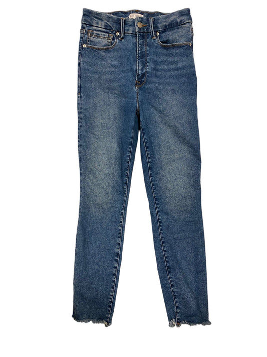 Jeans Skinny By Good American In Blue Denim, Size: 6