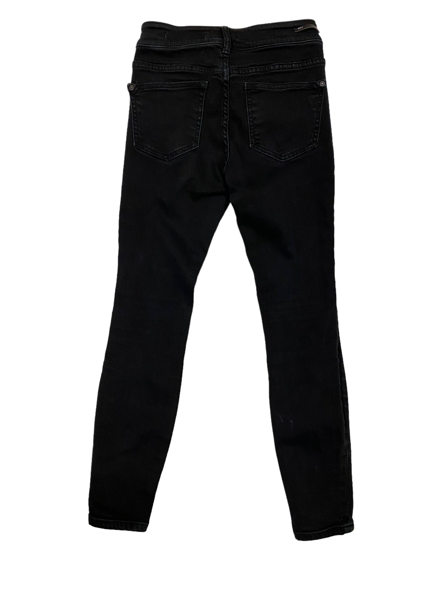 Jeans Skinny By Pilcro In Black Denim, Size: 0