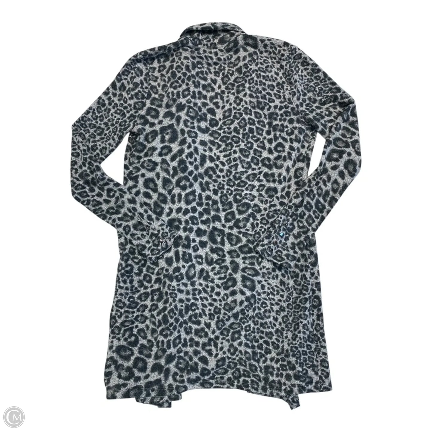 Sweater Cardigan By White House Black Market In Animal Print, Size: Xxs
