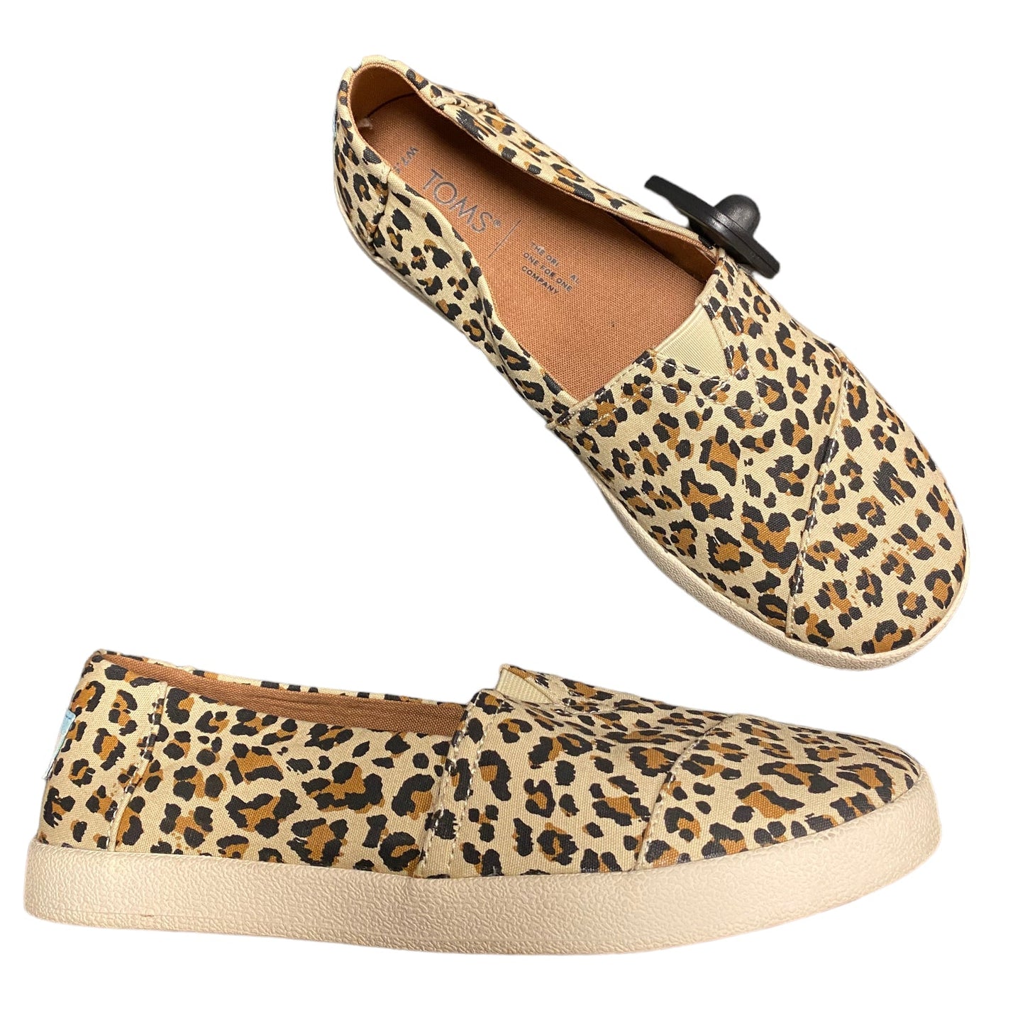 Animal Print Shoes Flats Toms, Size 7.5